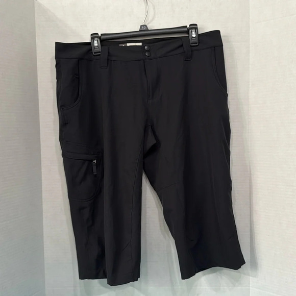 Alpine Design Mountain Capri Pants Size 14 Tech Series Black Outdoor Hiking - Picture 1 of 6